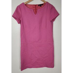 346 Brooks Brothers Women's Sz. 6 Pink Shift Short Sleeve Dress